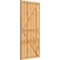 Ekena Millwork Framed Board-n-Batten Shutters w/Z-Bar, Rough Sawn Western Red Cedar, 32 1/4W x 68H, PR RBF06Z32X068RWR - alternate 2